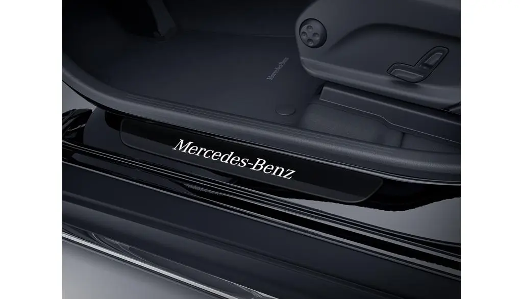 Dørlister foran Mercedes-Benz EQC / Mercedes-Ben GLC (C253 X253) for LED lighting Black Edition