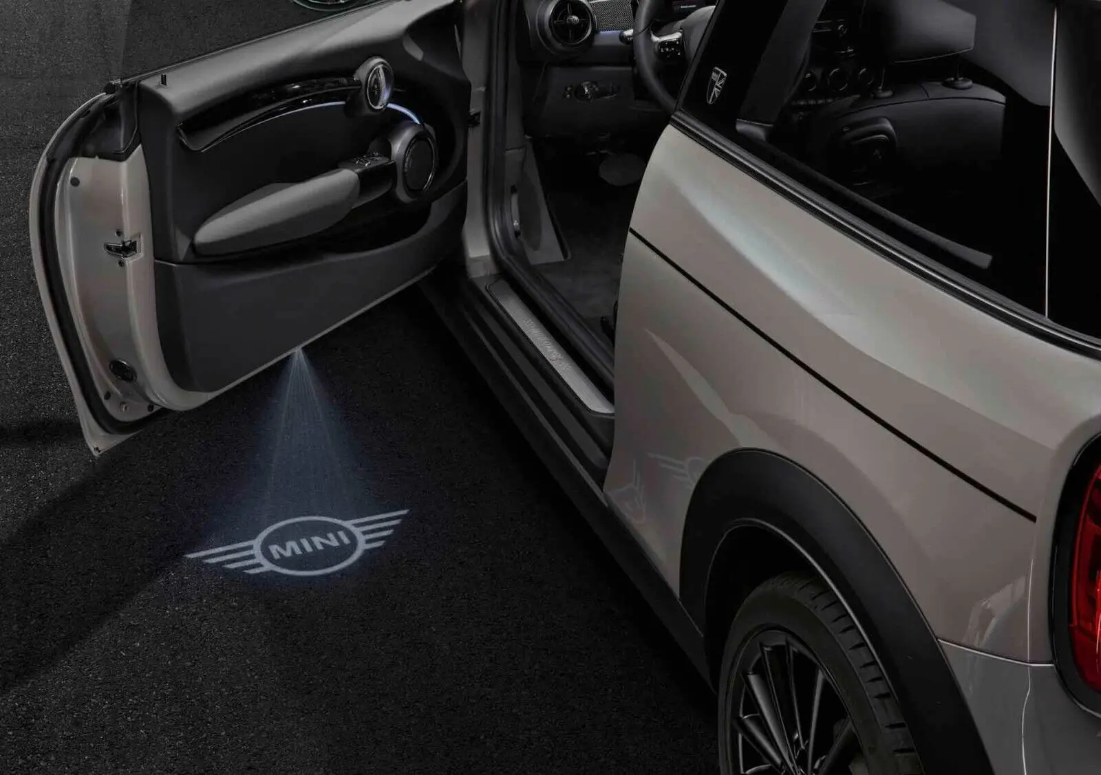 Dørlys LED-projektor Mini - sett 2 stk.