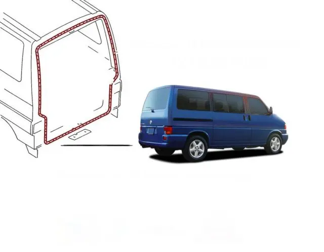 Dørpakning bakluke VW T4 / Renault Trafic 2001-> / Opel VIvaro 2001-2019 – bilde 5