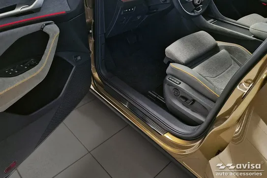 Dørterskelbeskyttere til Skoda Kodiaq 2 (svarte) – bilde 4