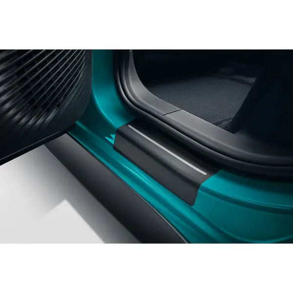 Dørterskelbeskyttere VW ID.3 2020 -> |  Genuine® PPF Beskyttelsesfolie i dørterskel - Black / Silver – bilde 2