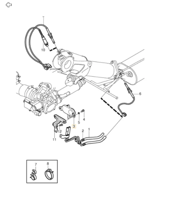 DPF-trykksensor (differansetrykk) Volvo Genuine® C30 C70 S40 S60 S80 V50 V70 XC70 XC90 │ diesel