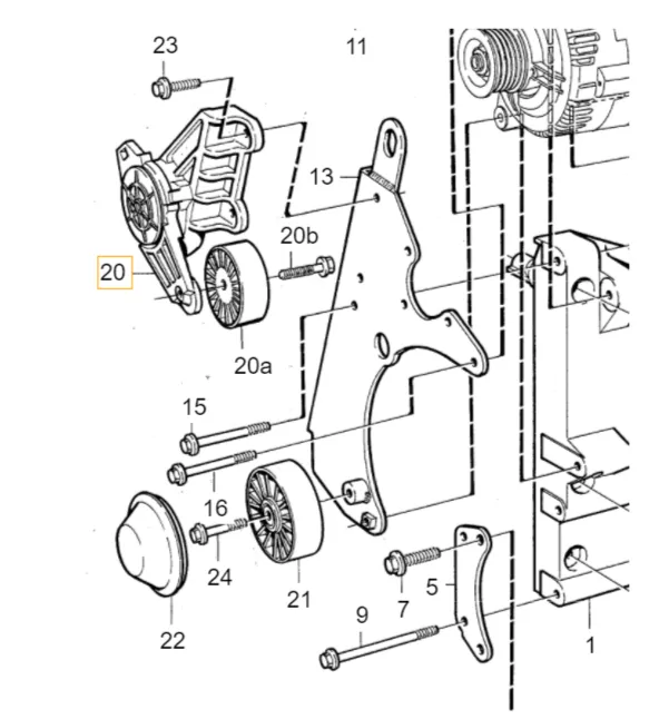 Drivreimstrammer Volvo Genuine® 850 960 1991-1994