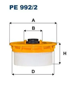 Drivstoffilter Toyota Land Cruiser J200 4.5 D4-D │ Filtron Fuel filter Filter Insert
