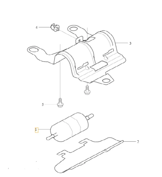 Drivstoffilter Volvo Genuine® S60 / V60 / S90 / V90 / XC60 bensin 2017 ->