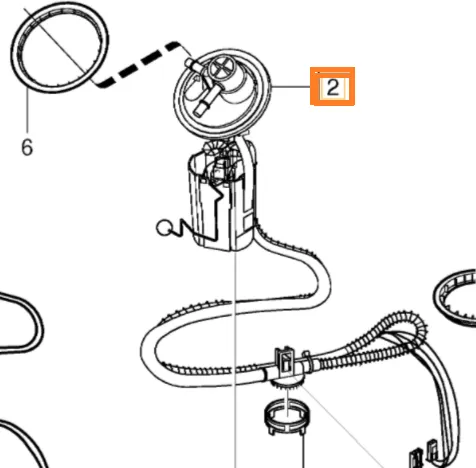 Drivstoffpumpe Volvo Genuine® S60 V70 XC70 S80 XC90 2000-2016 │ bensin