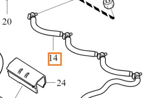 Drivstoffrør Volvo Genuine® C30 C70 S40 S80 V50 V70 2004-2010 │ diesel D4204TX