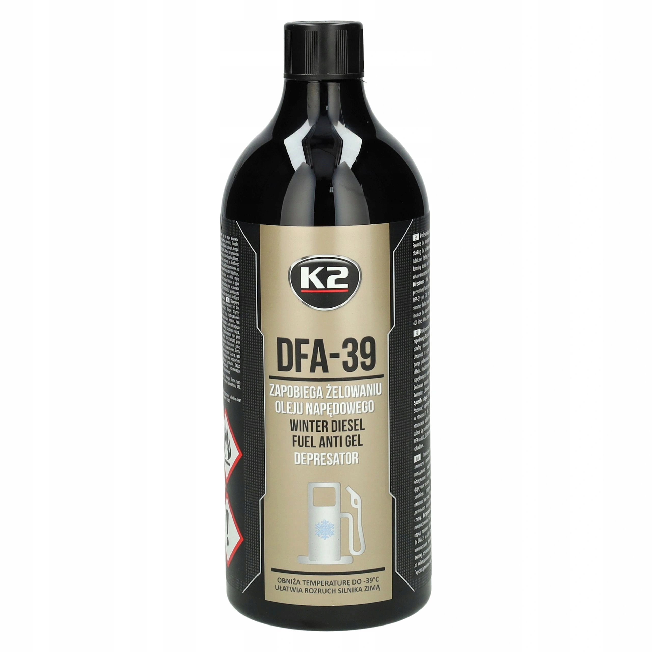 Drivstofftilsetning K2 DFA-39 Depresator │ Protect your diesel from freezing -39°C - 1L