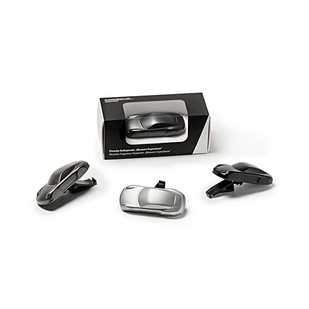 Duftdispenser Porsche Silver Edition │ Genuine® Blossom Experience – 65 x 27 x 18 mm