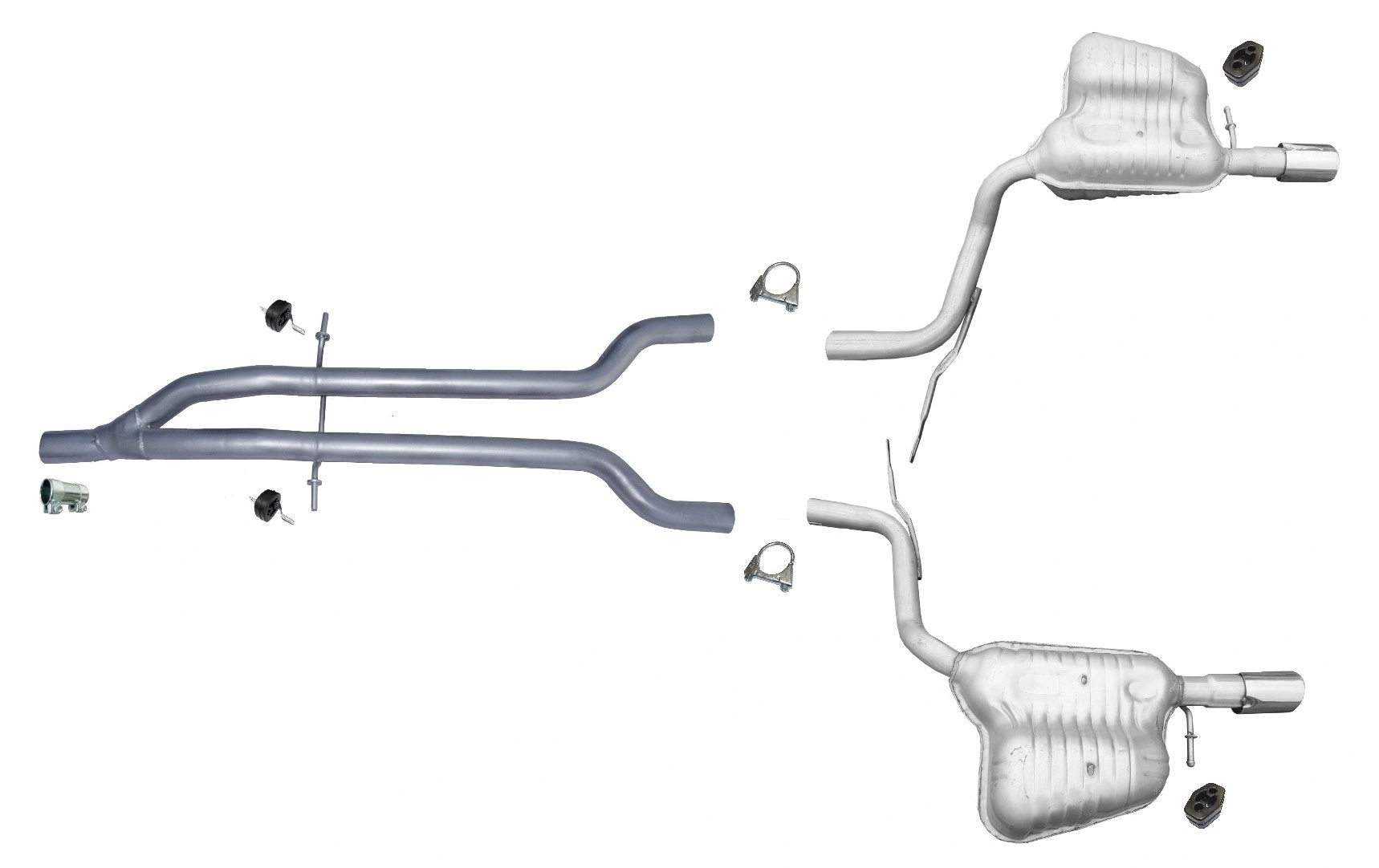 Eksosanlegg Audi A6 C6 / A6 C6 Allroad 2.7 3.0 TDI │ Komplett Exhaust Kit