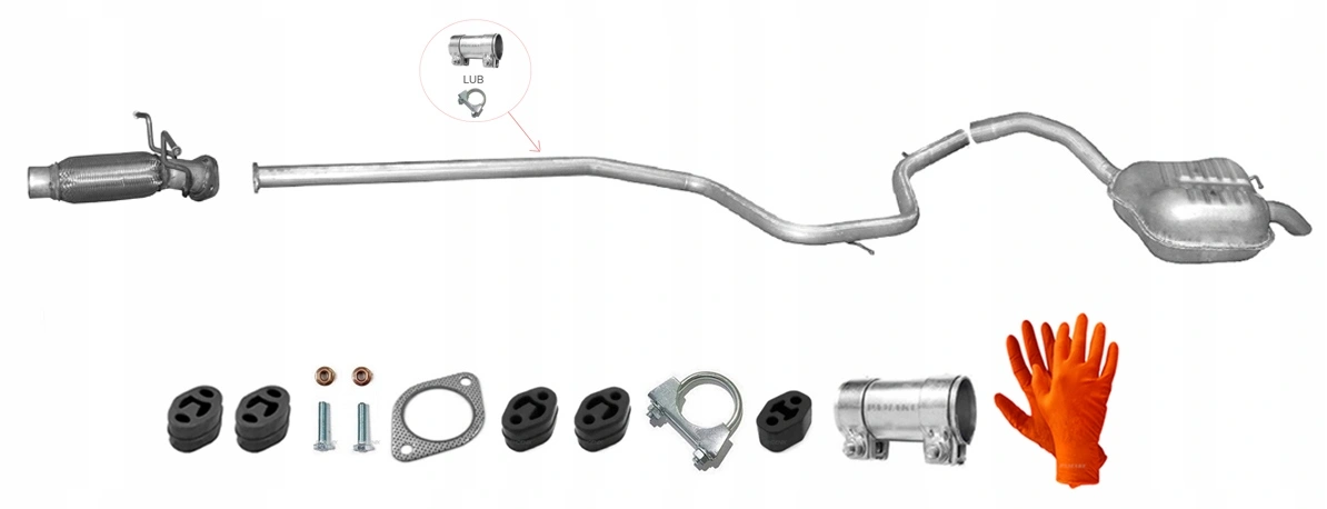 Eksosanlegg Ford S-Max I 2006 - 2015  │ 1.8 TDCi / 2.0 TDCi  - Exhaust kit