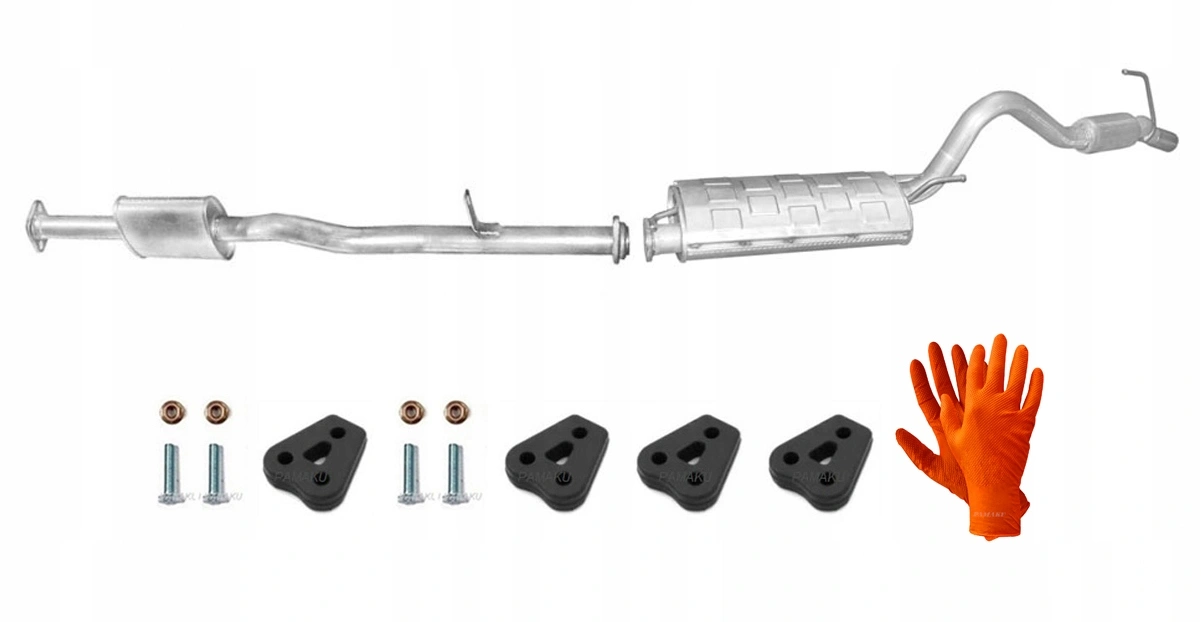 Eksosanlegg Mitsubishi L200 1996 - 2007 │ 2.5 Turbo Diesel 4x4 73kW - Komplett Exhaust Kit