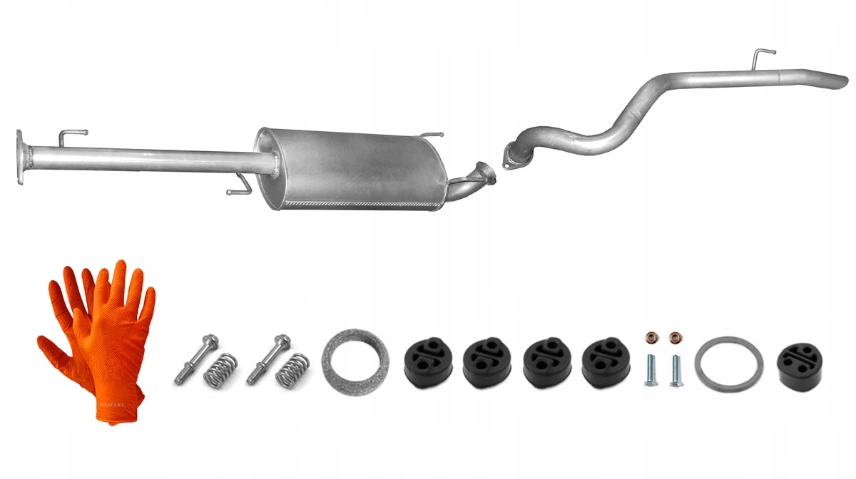 Eksosanlegg Toyota Land Cruiser J120 3.0 D-4D (1KD-FTV) 2002 -2009 │ Komplett Exhaust kit Image 2
