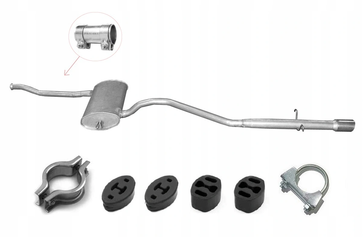 Eksosanlegg Volvo 850 1991 - 1996  / V70 I 1996 - 2000  │ 2.0i / 2.4 - Exhaust Silencer Image 1