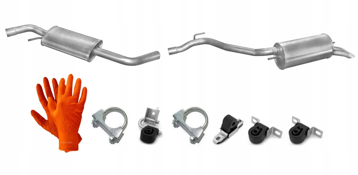 Eksosanlegg VW T4 2.5 TDi 1996 - 2003  │ Kort SWB 2920mm - Exhaust kit
