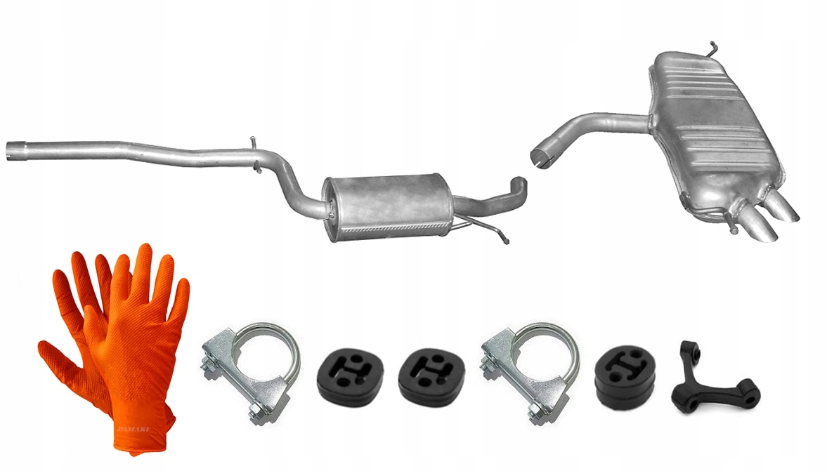 Eksosanlegg VW Touran I 2003 - 2015 │  2.0 TDi - Komplett Exhaust kit