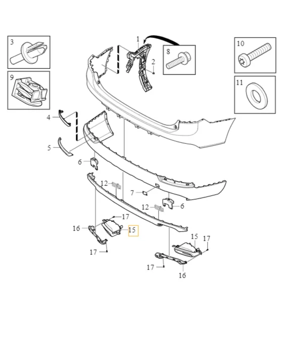 Eksosendestykke høyre Volvo Genuine® XC90 2016-