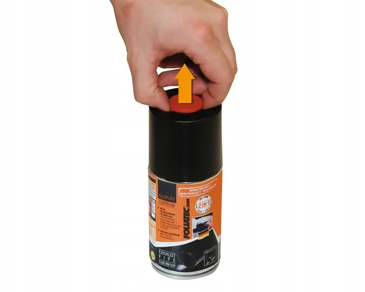 Eksoslakk Foliatec Exhaus 2k Spray Paint - 250 ml | Endestusslakk Spraylakk - Black – bilde 2