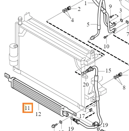 Ekstra oljekjøler (sett) Volvo XC90 2002 - 2014 │ Genuine®