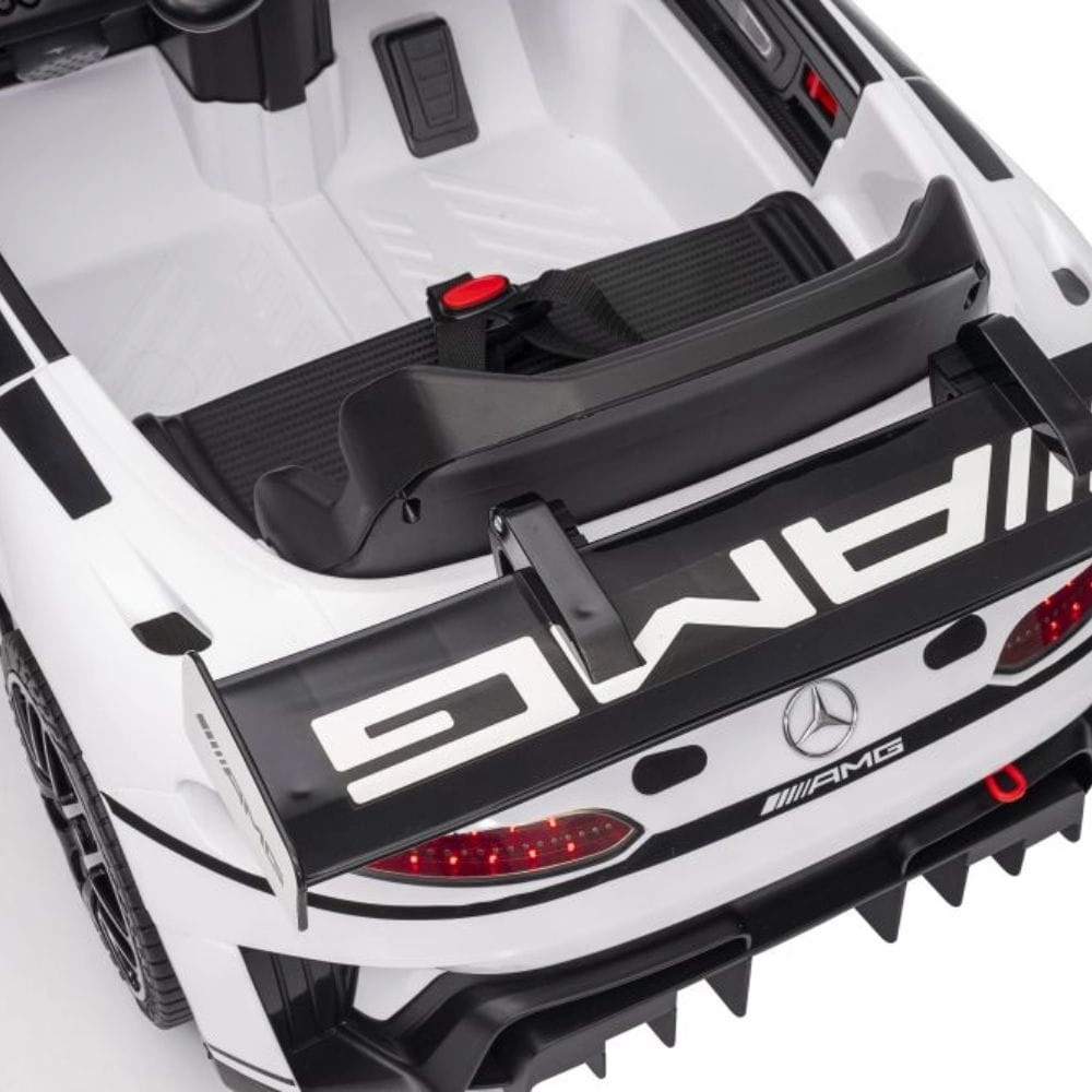 Elbil for barn Mercedes-AMG GT3 │ Hvit – 12V, 2x45W, EVA hjul, fjernkontroll 2.4G – bilde 15