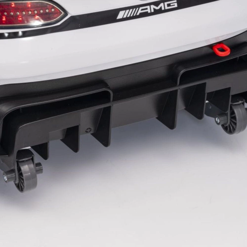 Elbil for barn Mercedes-AMG GT3 │ Hvit – 12V, 2x45W, EVA hjul, fjernkontroll 2.4G – bilde 16