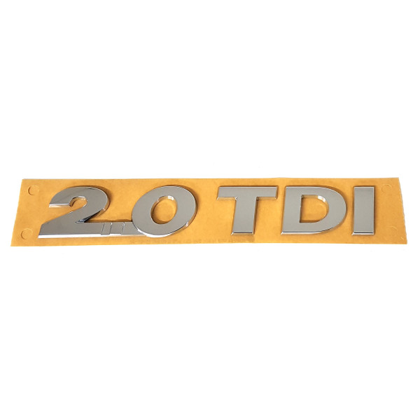 Emblem 2.0 TDI VW Golf 7 (5G) | Glossy Chrome Image 1