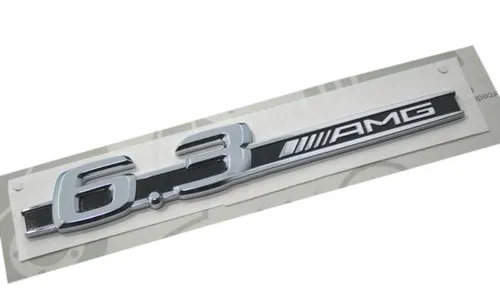 Emblem 6.3 AMG OEM Mercedes-Benz C (W204) │ Sport Chrome & Black Edition Image 4