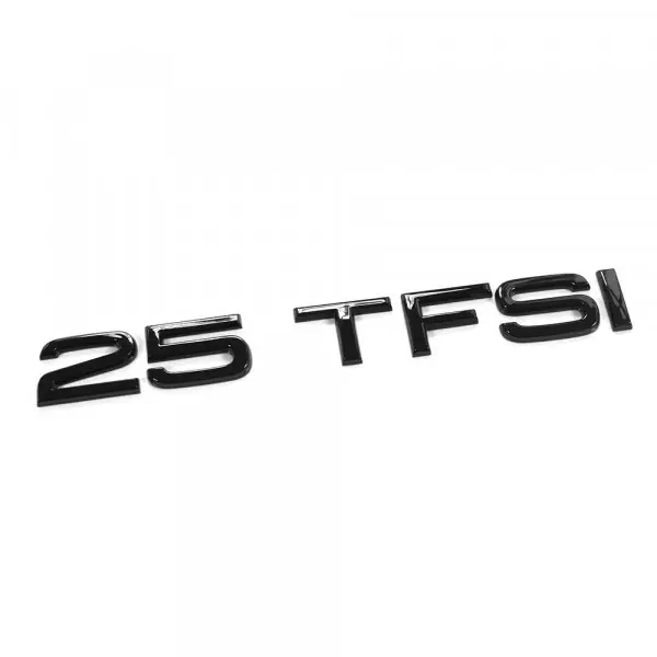 Emblem Audi 25 TFSI Black Glossy