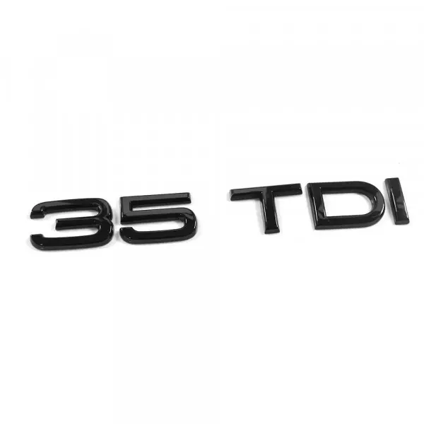 Emblem Audi 35 TDI Black Glossy
