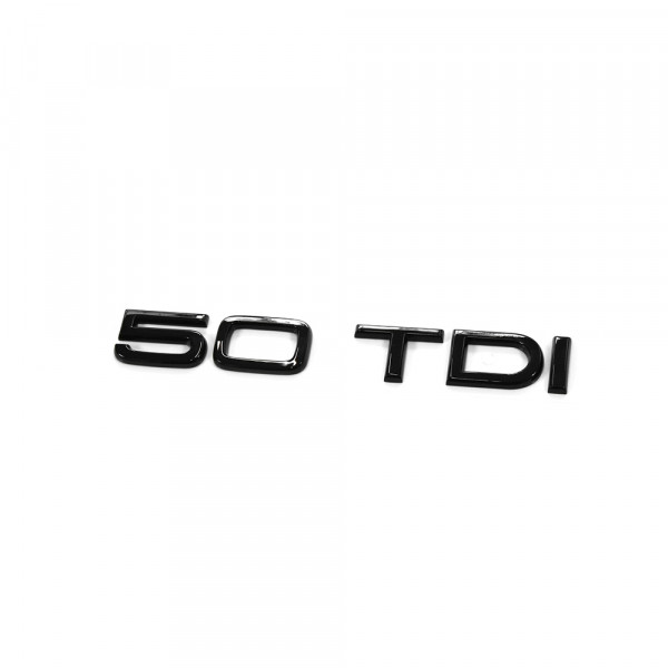 Emblem Audi 50 TDI Black Glossy
