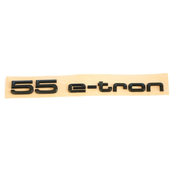 Emblem Audi 55 e-tron Sort │ for bakluke Genuine® Sport Black Eiditon Badge Image 1