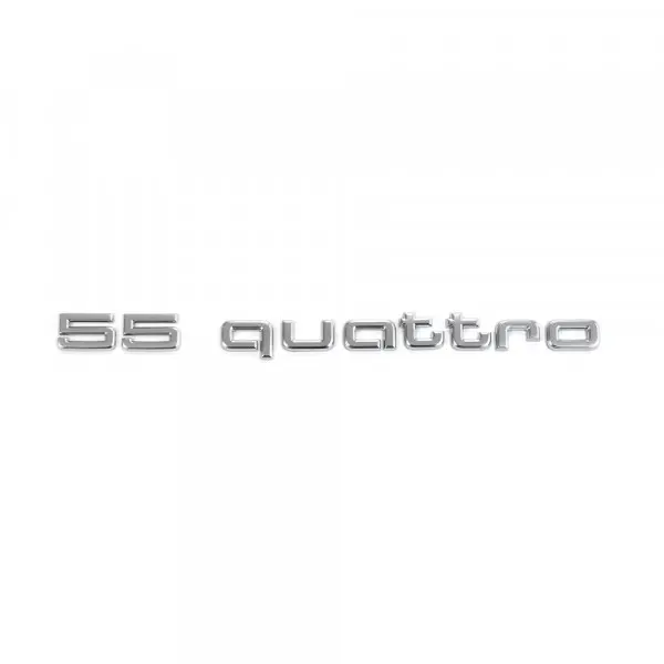 Emblem Audi 55 quattro Aluminium standard