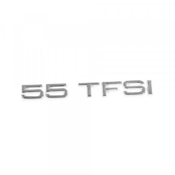 Emblem Audi 55 TFSI Chrome