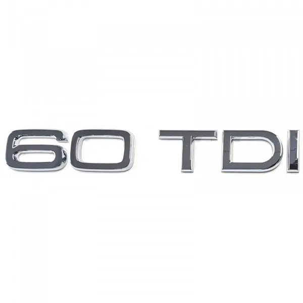 Emblem Audi 60 TDI Glossy Chrome