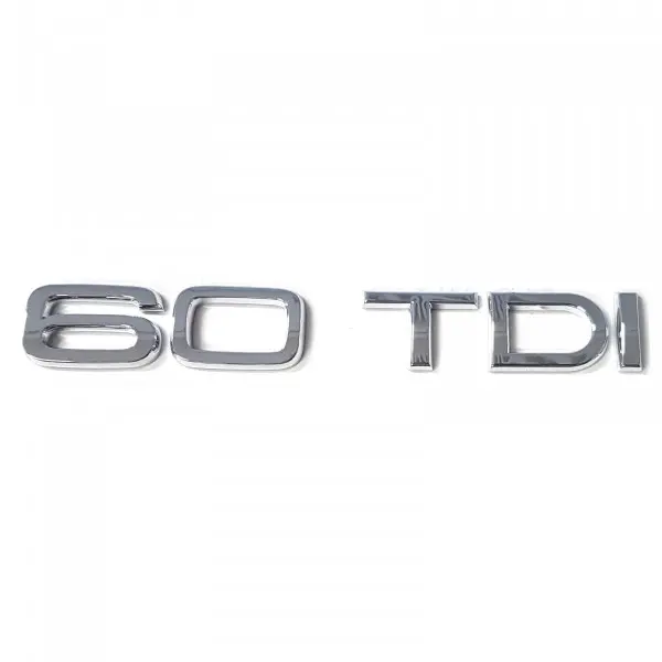 Emblem Audi 60 TDI Glossy Chrome