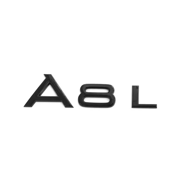 Emblem Audi A8L Black Glossy