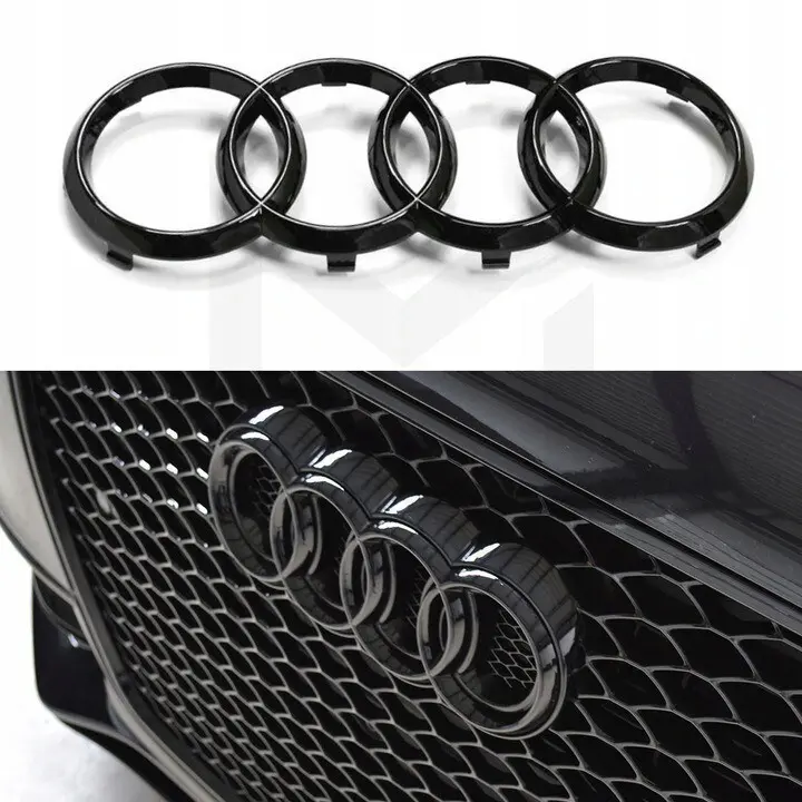Emblem Audi Black Glossy Image 1