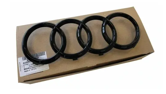 Emblem Audi Black Glossy Image 5
