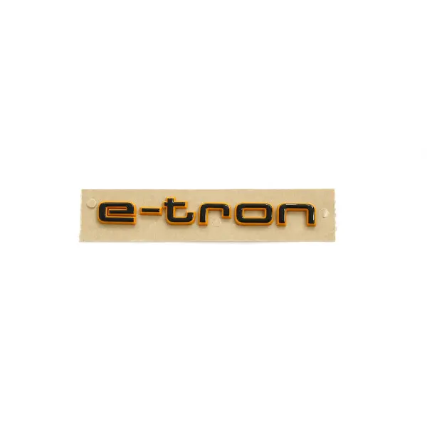 Emblem Audi e-tron | Black Glossy / Orange