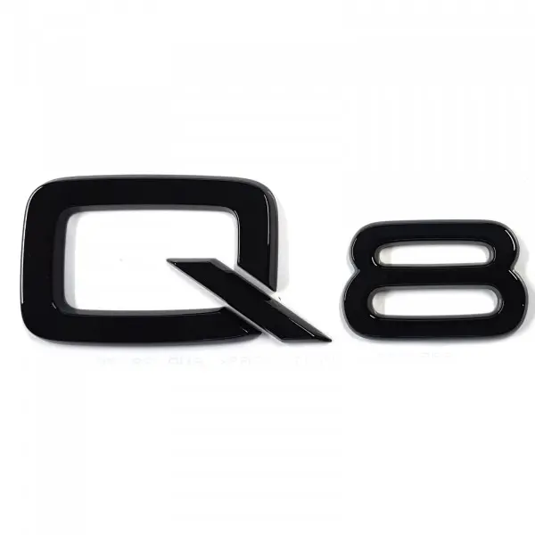 Emblem Audi Q8 | Black Glossy