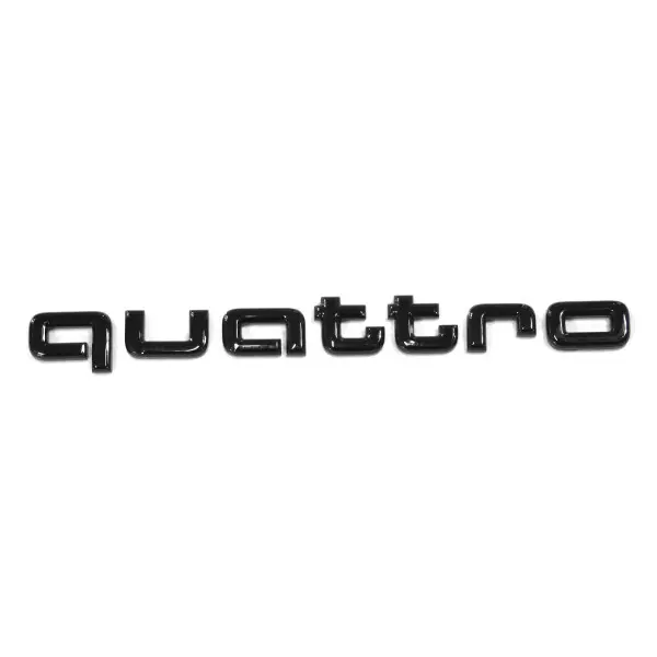 Emblem Audi quattro Black Glossy