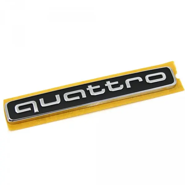Emblem Audi quattro Chrome