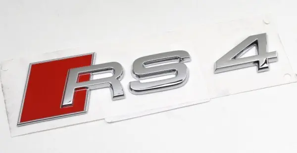 Emblem Audi RS4 Chrome