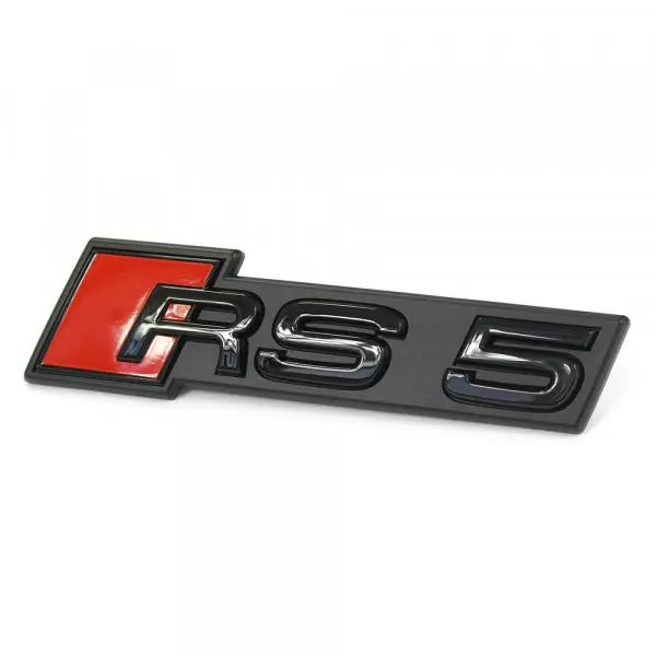 Emblem Audi RS5 (F5) Sportback/Coupe 2018-> | Black Glossy / Red