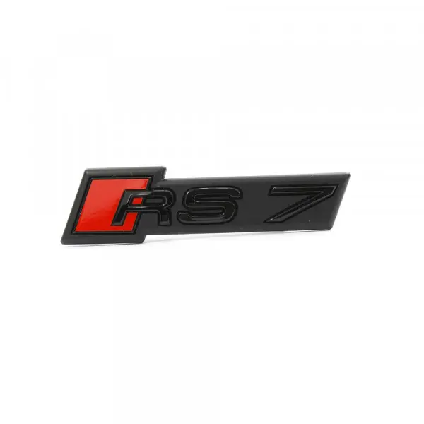 Emblem Audi RS7 (C8) 2020-> | Black Glossy / Red