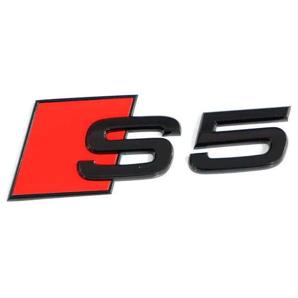Emblem Audi S5 Black Glossy Image 1