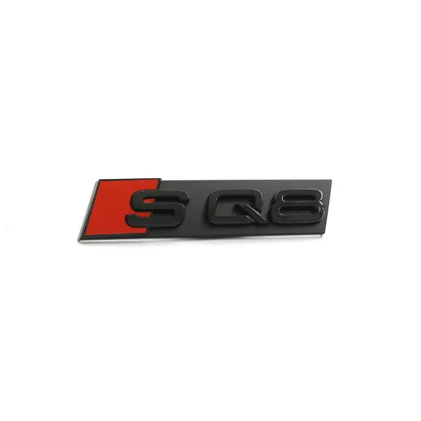 Emblem Audi SQ8 | Black Glossy / Red