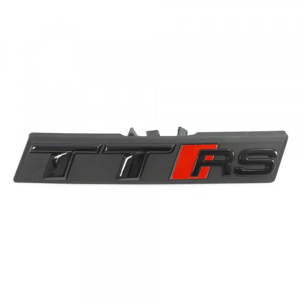 Emblem Audi TTRS (8S) 2017-> | Black Glossy / Red – bilde 2