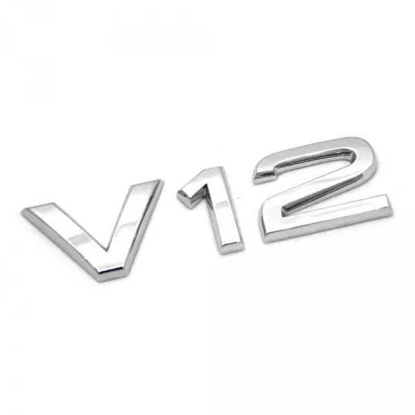 Emblem Audi V12 Chrome