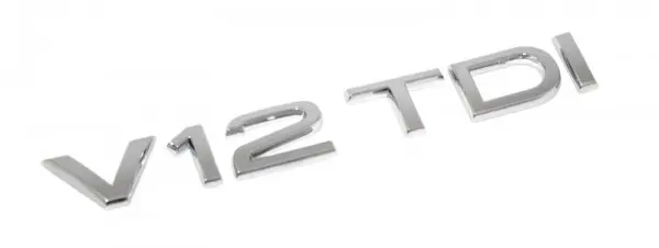 Emblem Audi V12 TDI Chrome